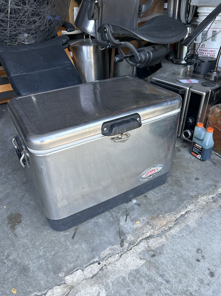 Coleman Stainless Steel Cooler.