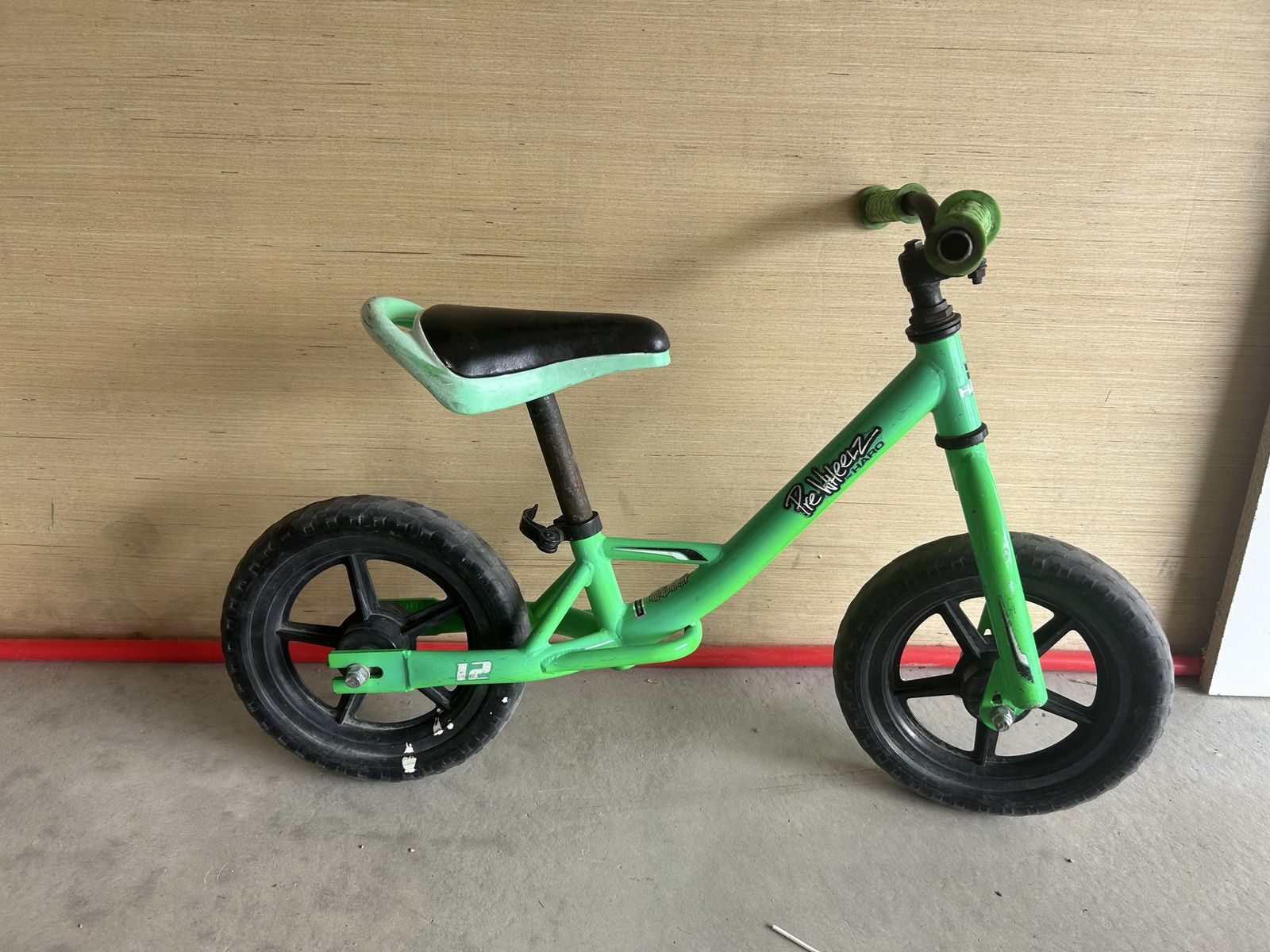 Haro Pre-Wheez Balance Bike Green 12 Inch Kids Toddler Bicycle