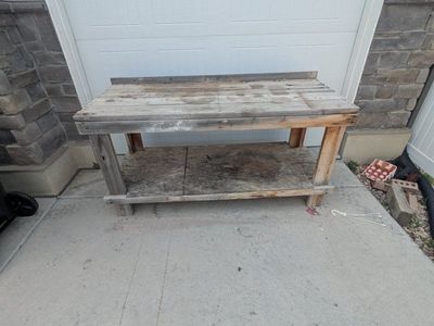 FREE Wooden Workbench - Garage/Workshop Utility Table