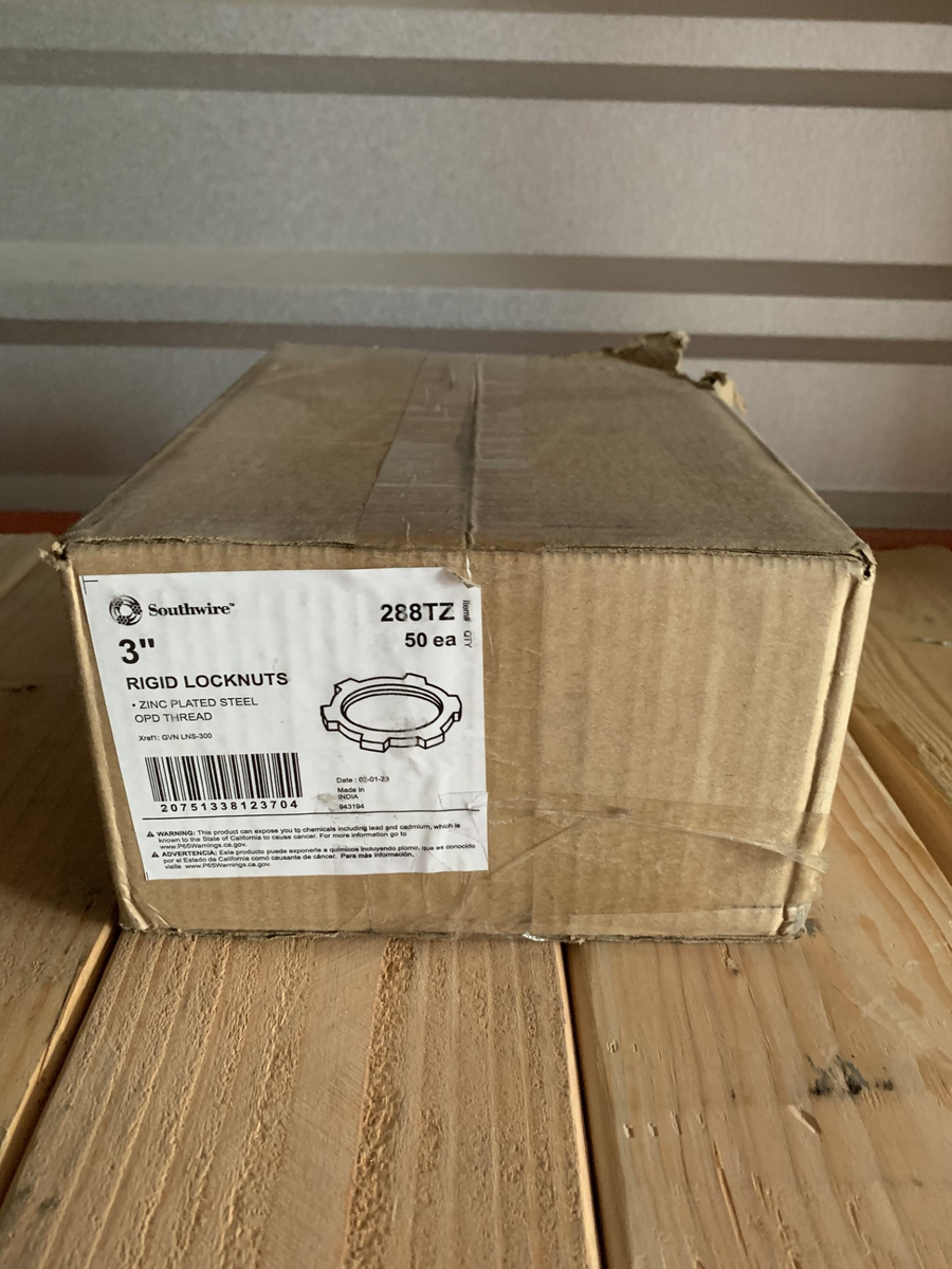 Box of 3" Steel EMT Lock Nuts Conduit AS39