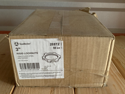 Box of 3" Steel EMT Lock Nuts Conduit AS39