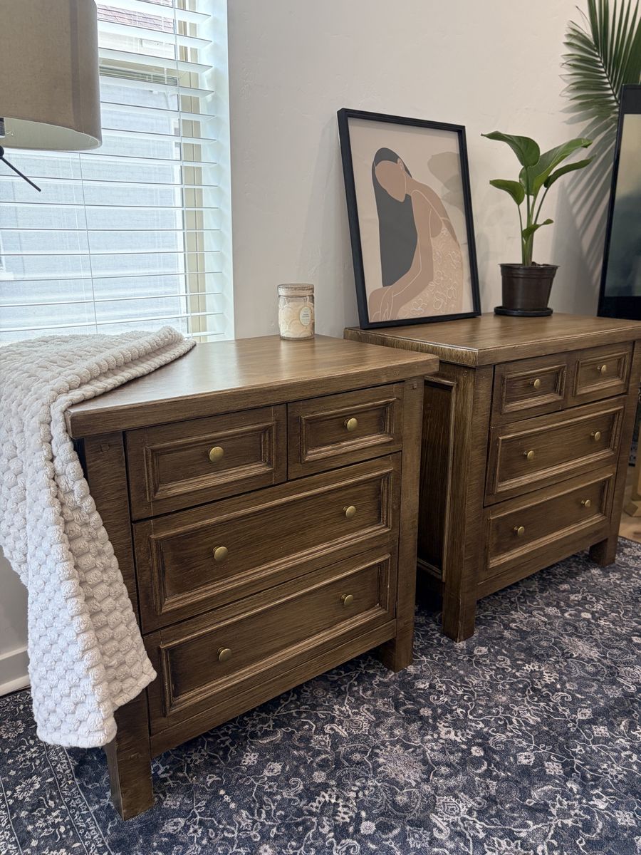 Custom XL nightstands + dresser set