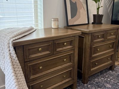 Custom XL nightstands + dresser set