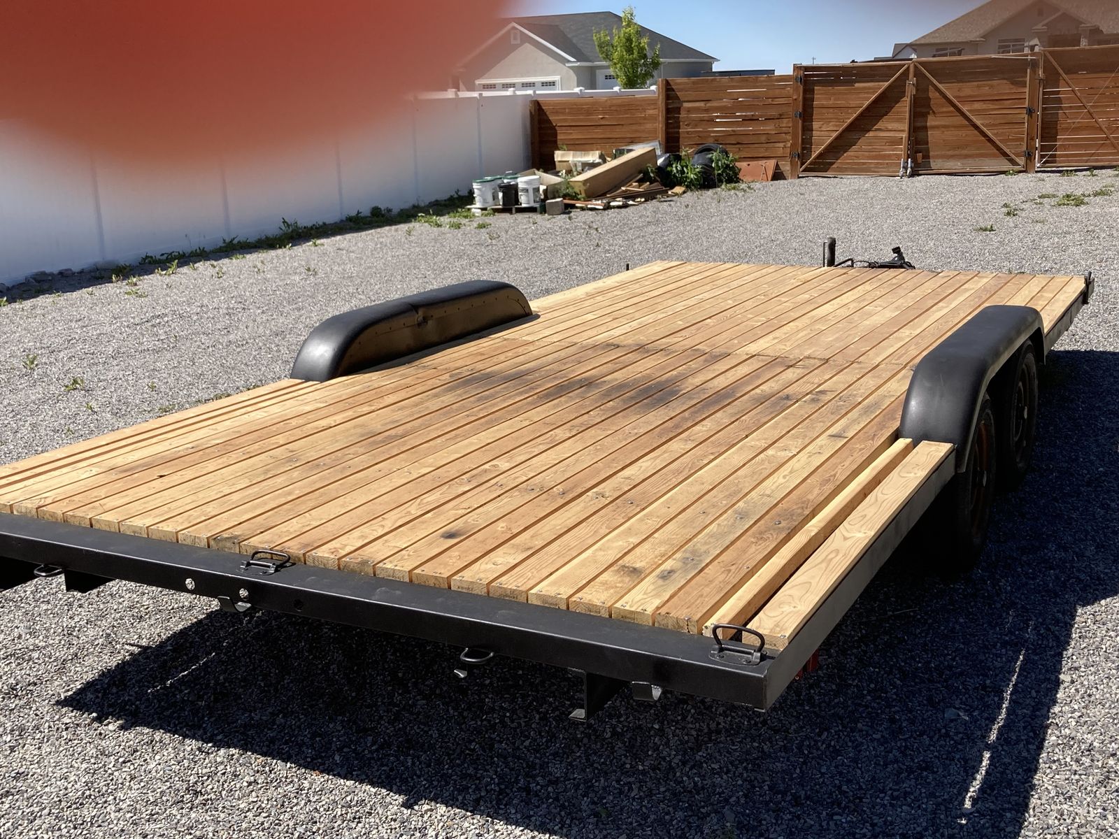 16’x8’ Car Hauler Trailer Like New