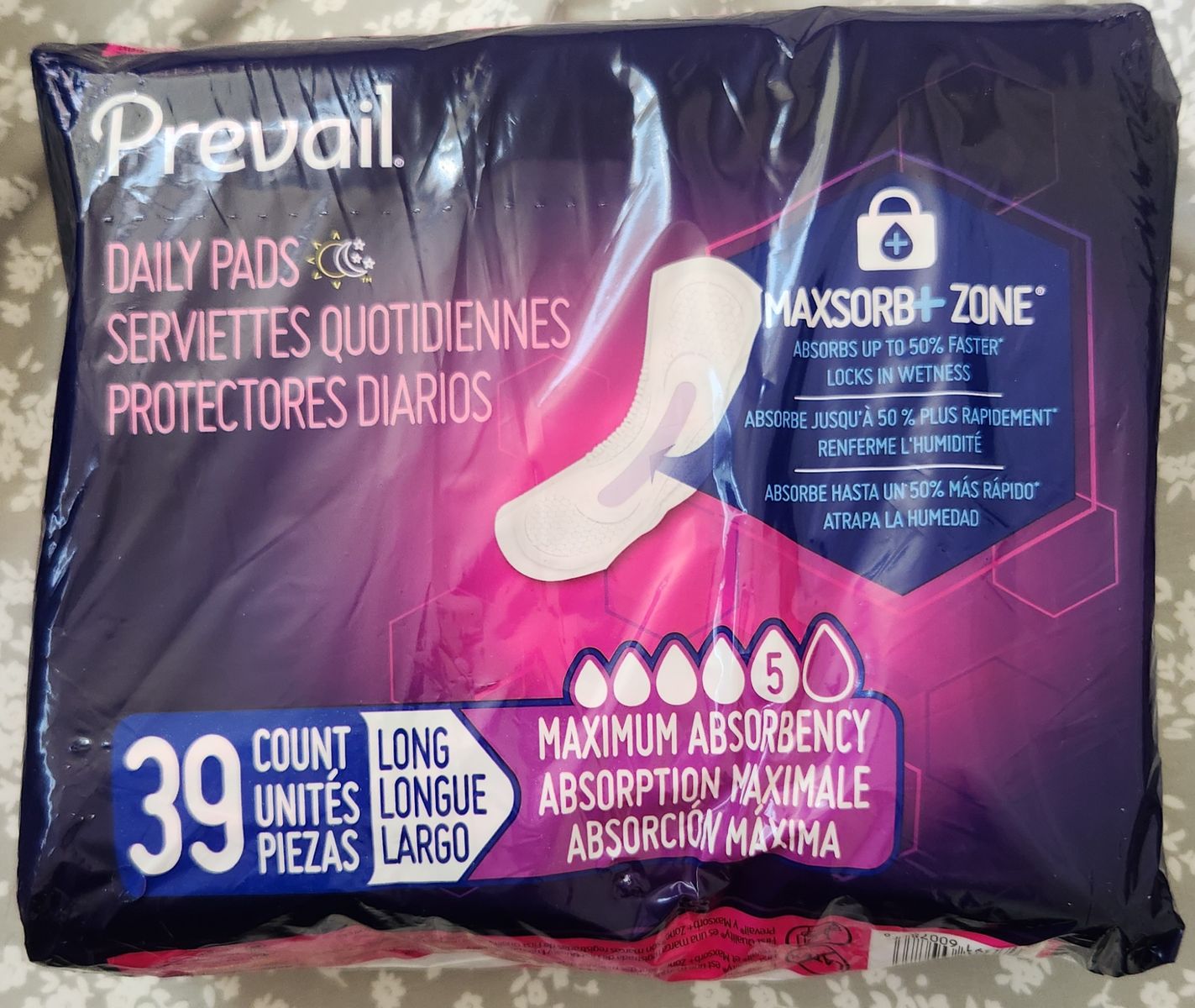 Prevail Daily Pads 39 count