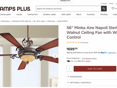 Two 56 minka aire ceiling fans with light Kit