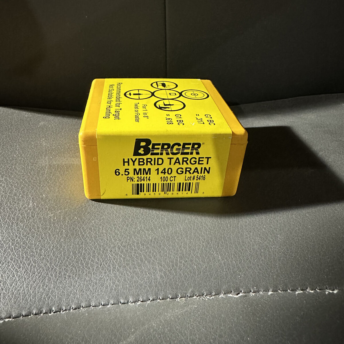 Reloading Berger Bullets 6.5 MM 140 Gr