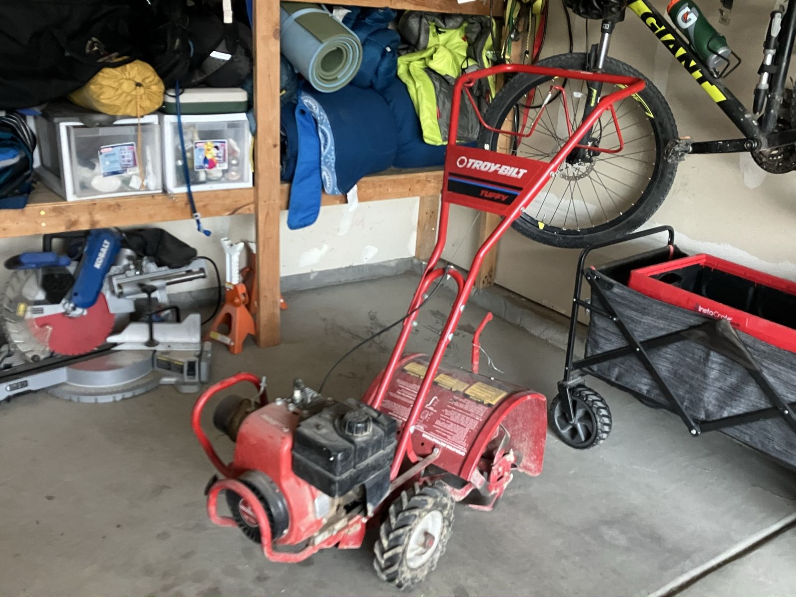 Troy-Bilt Tuffy Garden Tiller - Used, Red