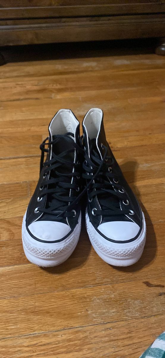 Leather Platform Converse