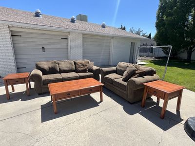 Living Room set-Sofa, loveseat, end tables, coffee table