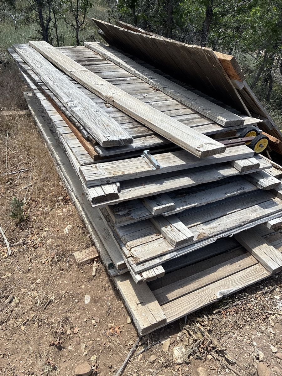 Weathered Wood Panels / Fence Sections - Assorted Sizes, Ideal for Rustic Projects
