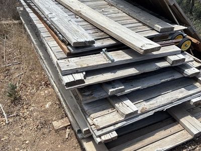 Weathered Wood Panels / Fence Sections - Assorted Sizes, Ideal for Rustic Projects