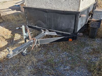 5x7 Utility Trailer with Wood Siding and Ramp Gate