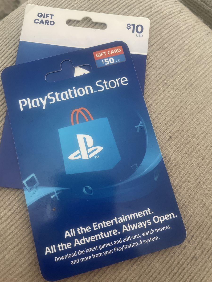 PlayStation gift card