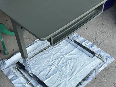 Cool Vintage Old School Desk