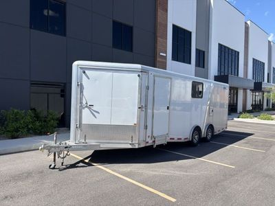 Cargo Trailer, ATV and Snowmobile hauler. ALCOM Stealth 22' aluminum hitch pull Cargo Trailer