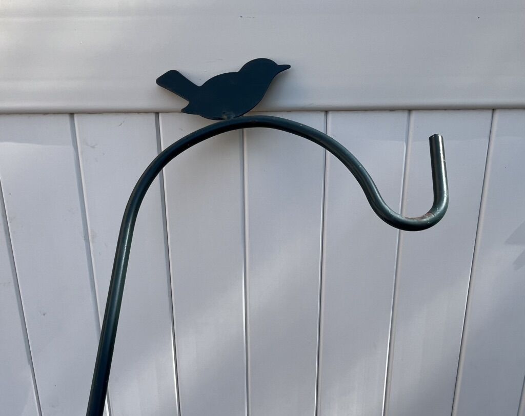 Green Metal Little Bird Garden/Shepherds Hook.