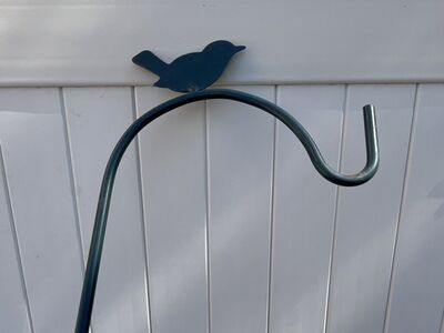 Green Metal Little Bird Garden/Shepherds Hook.