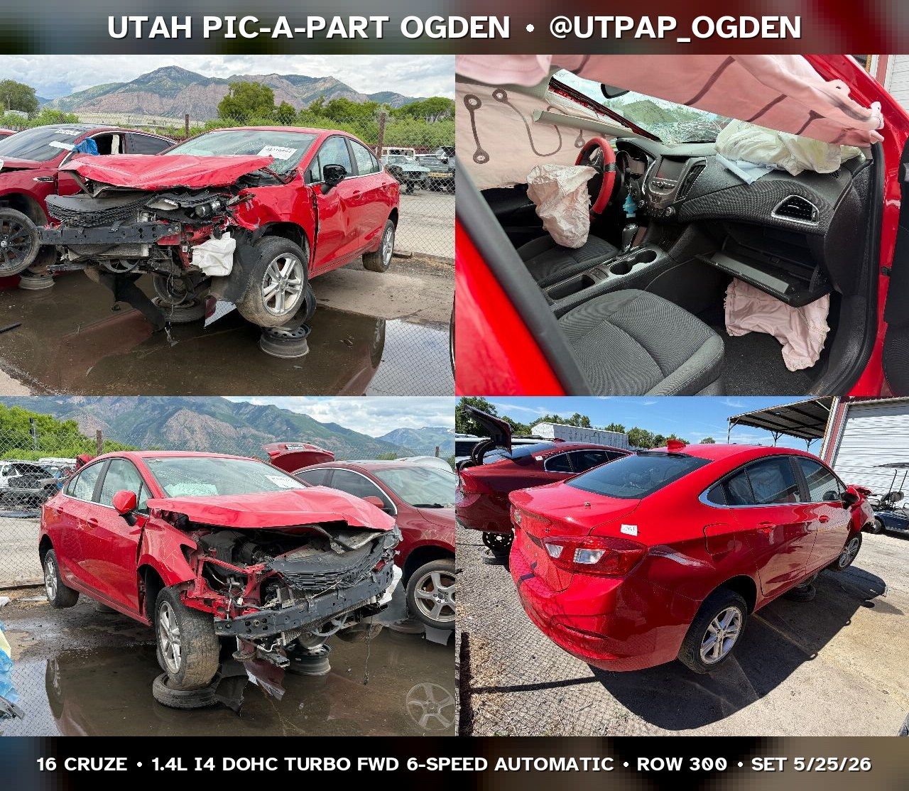 2016 Chevrolet Cruze Parts - UTPAP Ogden