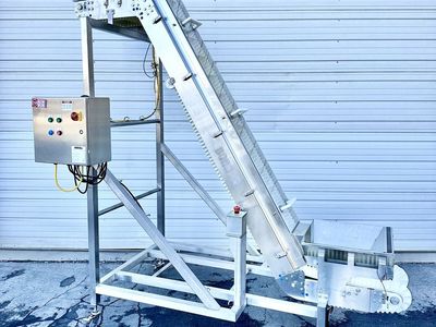 Dorner conveyor belt elevator 14 ' wide 91 " high food Pharmaceutical