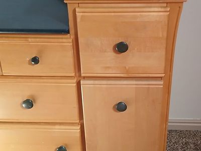 Dresser with changing table