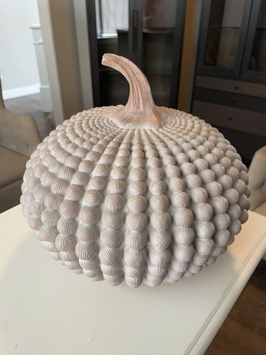 Textured Beaded Decorative Pumpkin Autumn Fall Decor