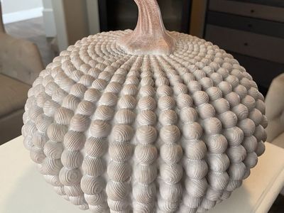 Textured Beaded Decorative Pumpkin Autumn Fall Decor