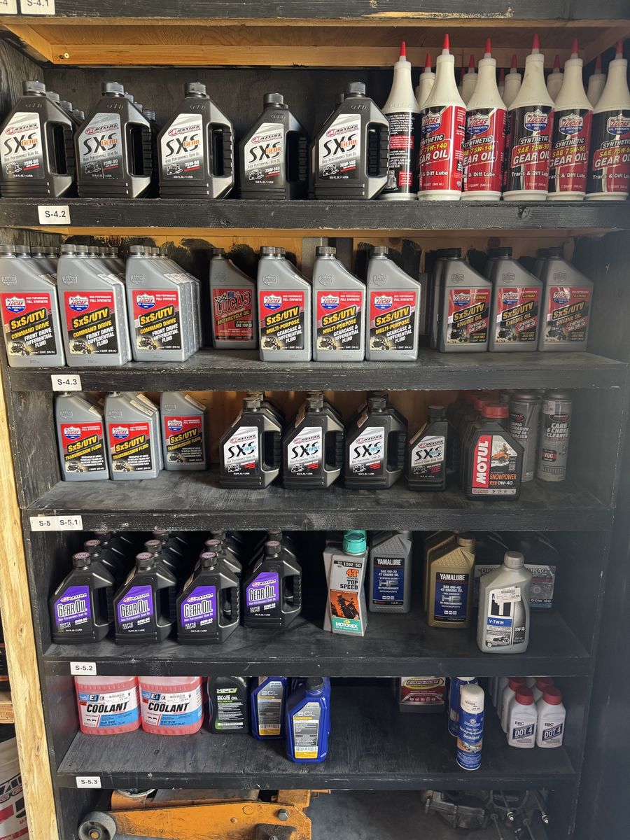 Various Powersports Fluids: SXS/UTV, Motorcycle, Gear Oil, Coolant, and More