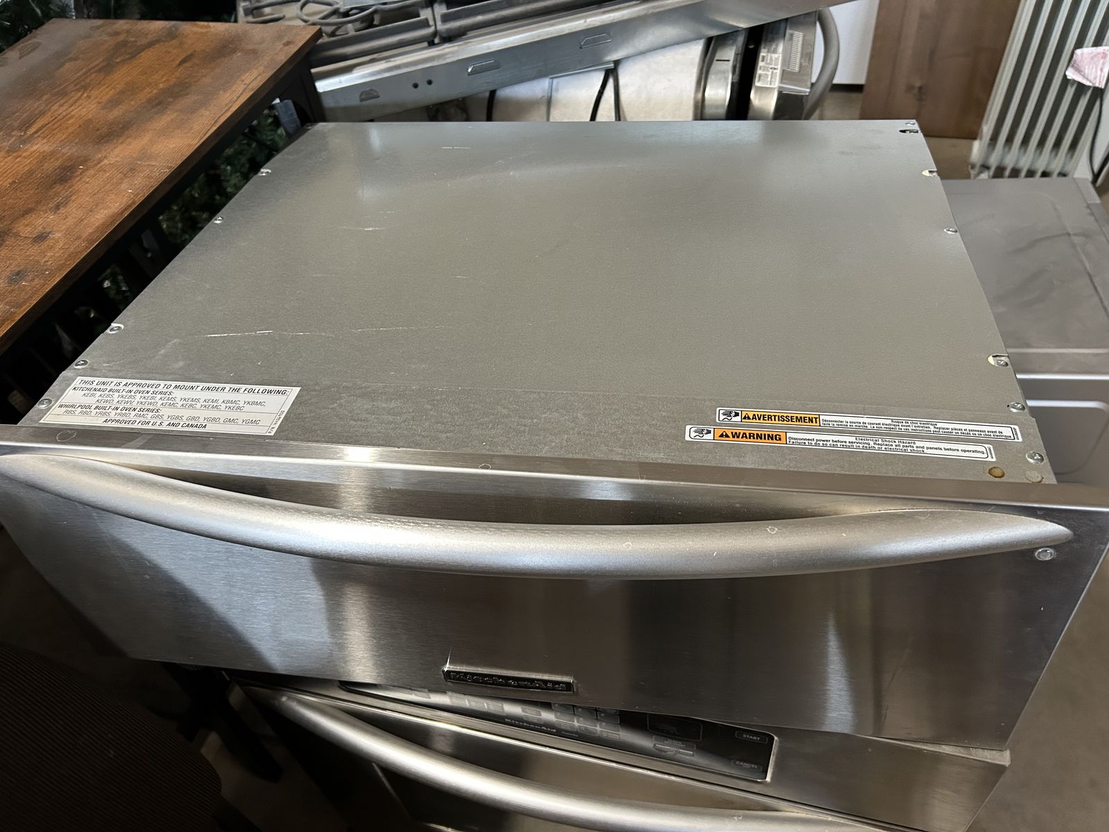 KitchenAid Stainless Steel Warming Drawer