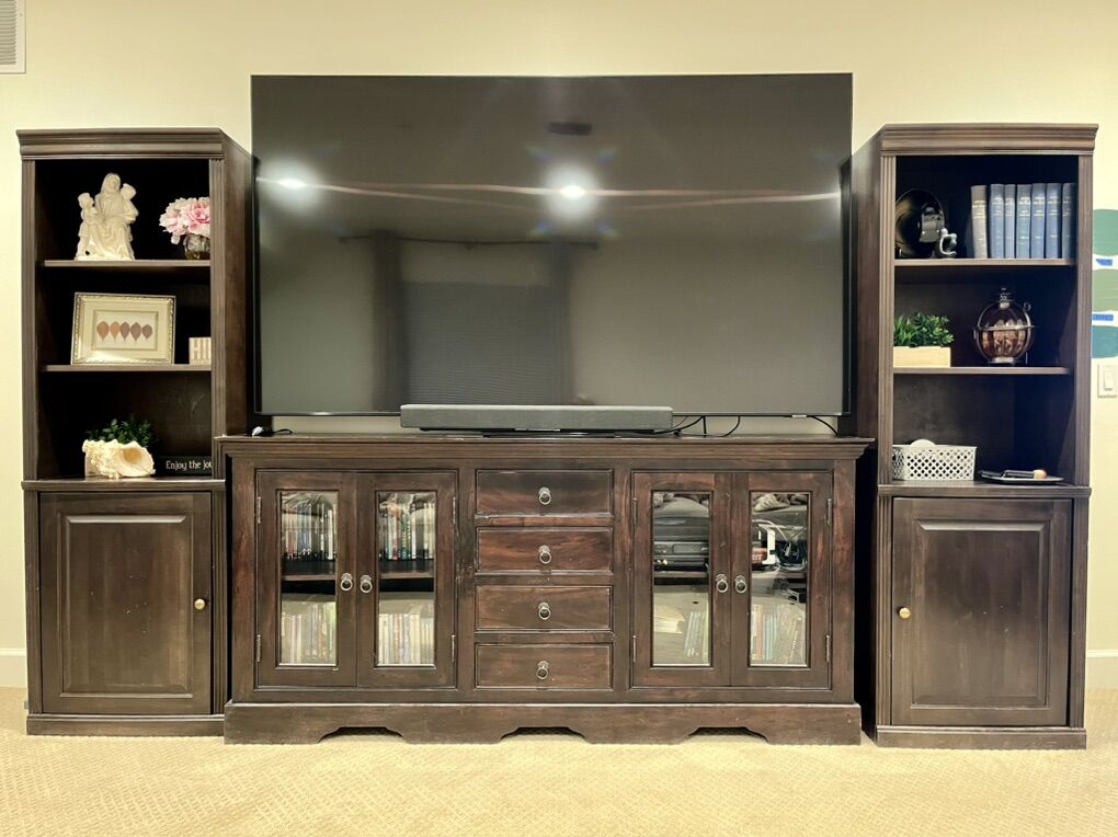 Solid Wood Entertainment Center