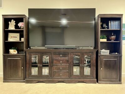Solid Wood Entertainment Center