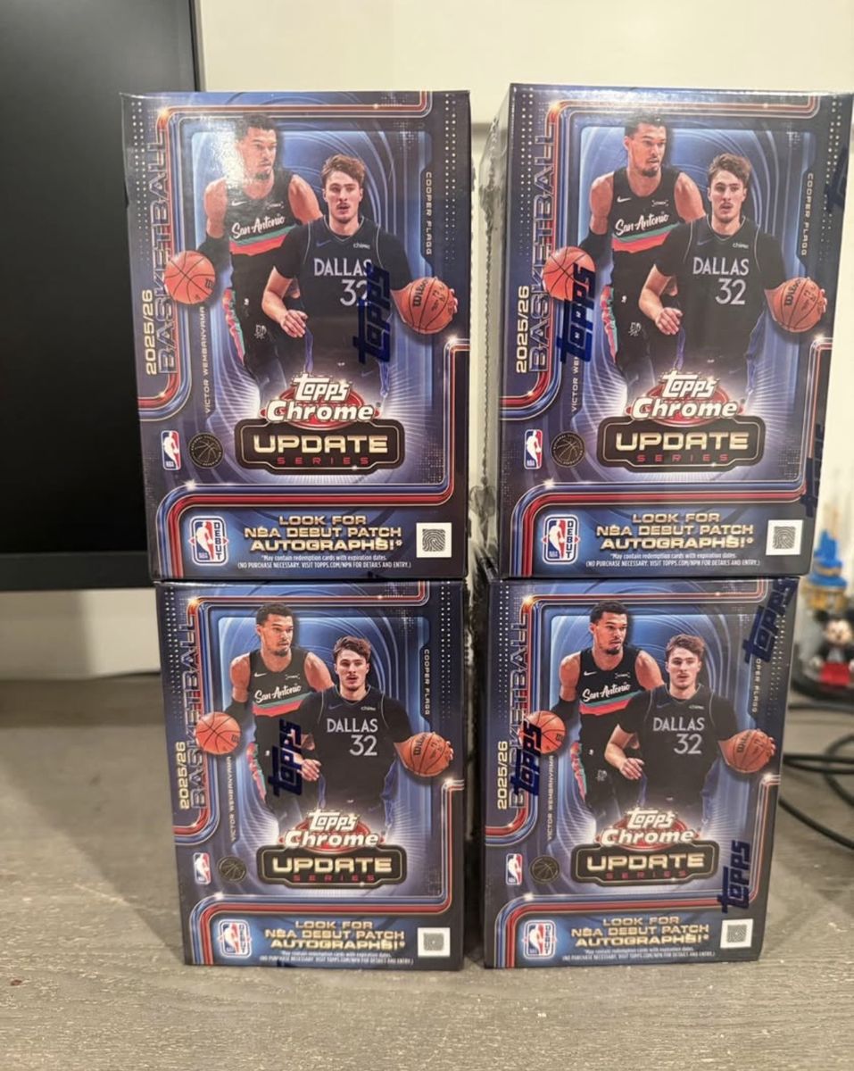 2025/26 Topps Chrome Update Series Basketball Trading Card Blaster Boxes