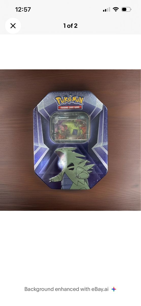 Tyranitar Triple Whammy Collectors Tin With 3 pks- Pokemon TCG - Factory Sealed