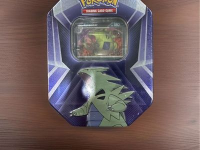 Tyranitar Triple Whammy Collectors Tin With 3 pks- Pokemon TCG - Factory Sealed
