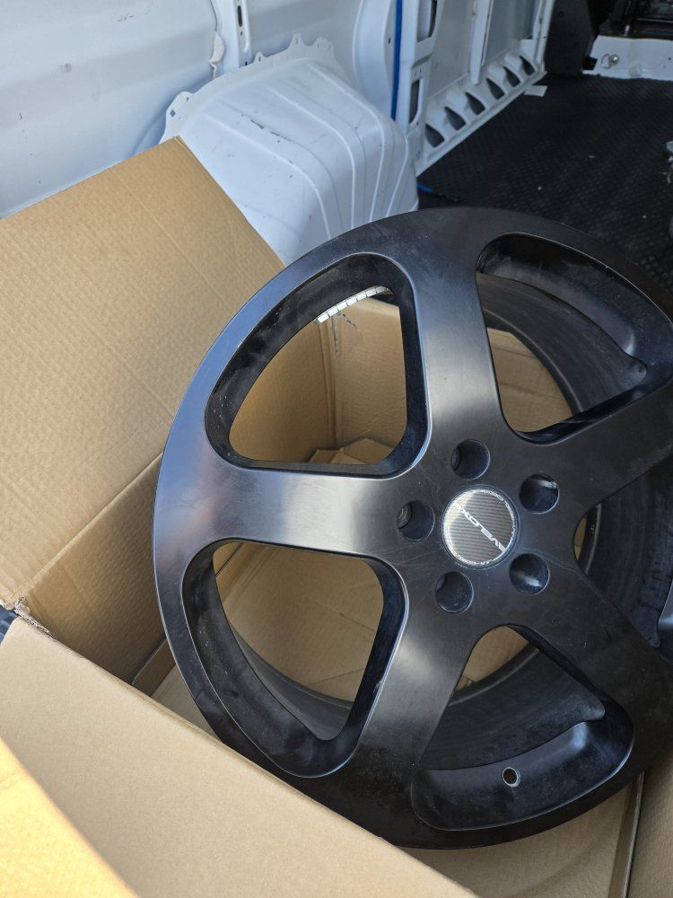 Veloce 5-Spoke Black Alloy Wheel Rim 19 inch