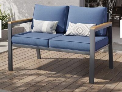 Aluminum patio loveseat