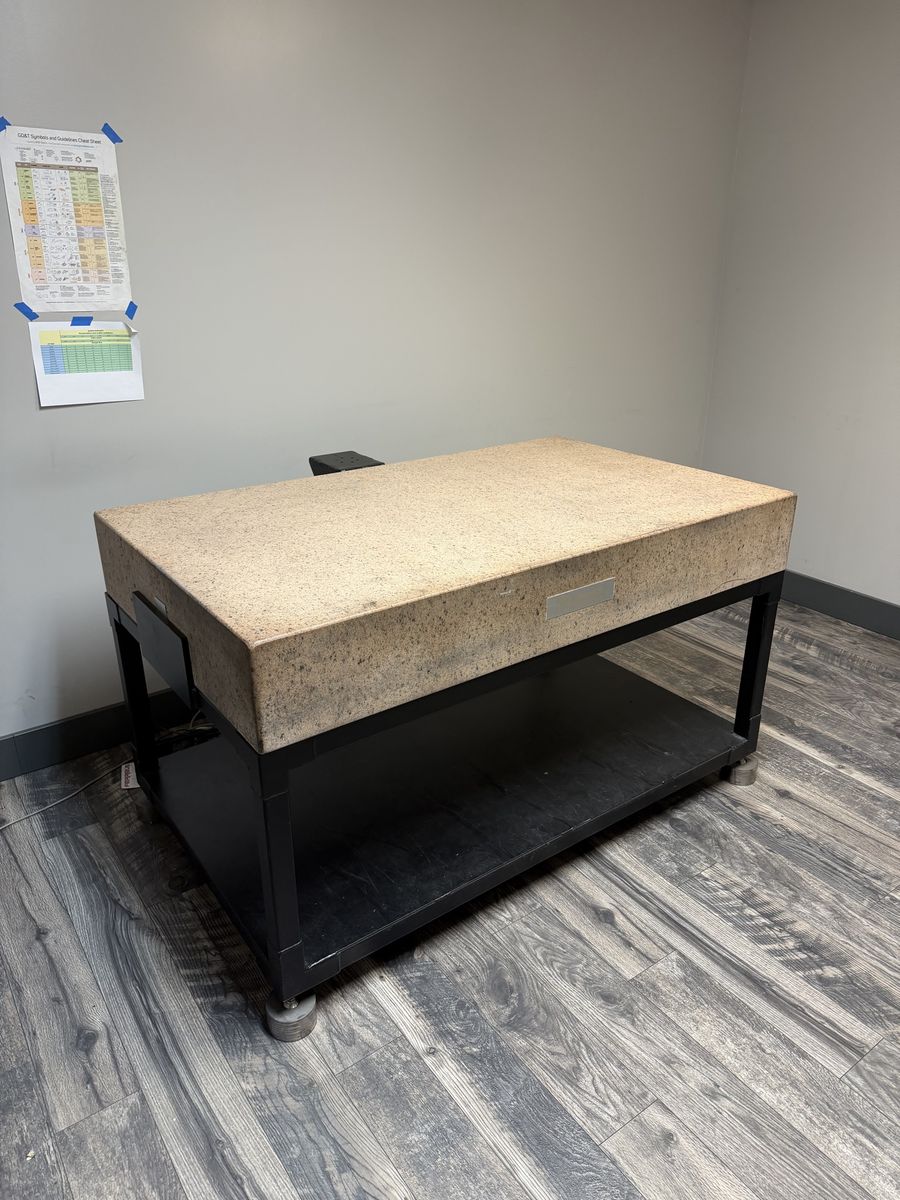 Starrett 36x60 Precision Granite Surface Plate w/ Stand - Grade A