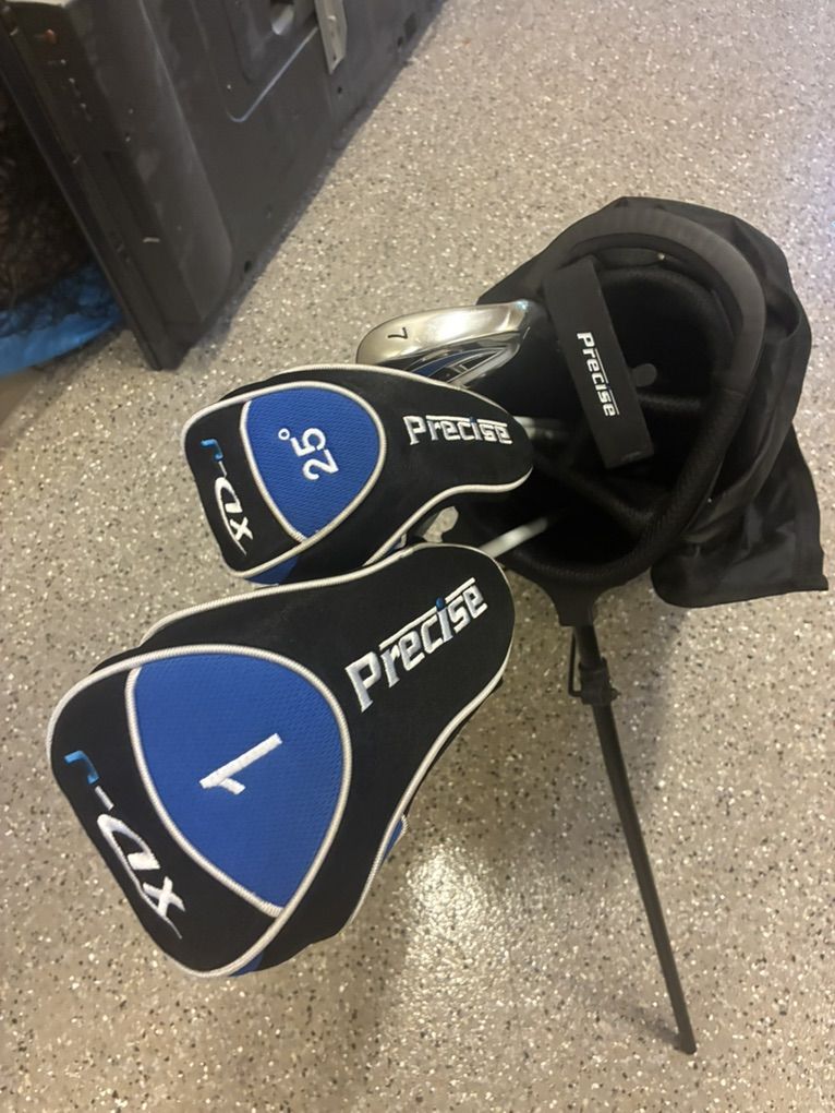 Precise x7 junior Golf Club set with stand bag gre