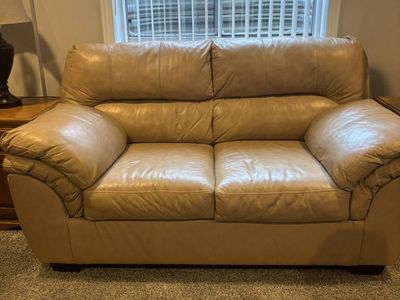 Leather Love Seat