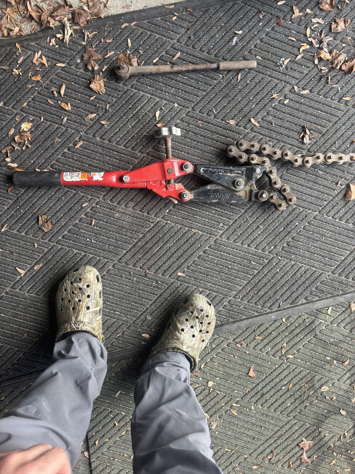 Reed soil pipe cutters (ratchet cutters)