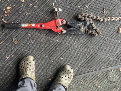 Reed soil pipe cutters (ratchet cutters)