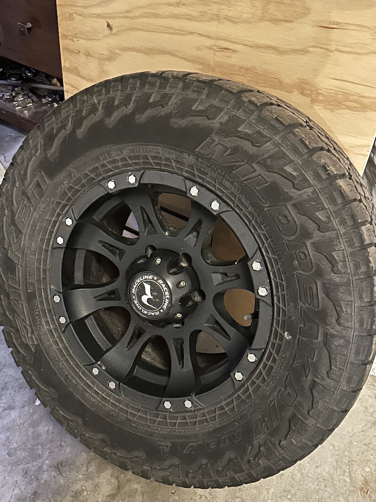 4 tires with Raceline wheels