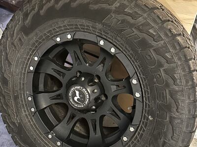 4 tires with Raceline wheels