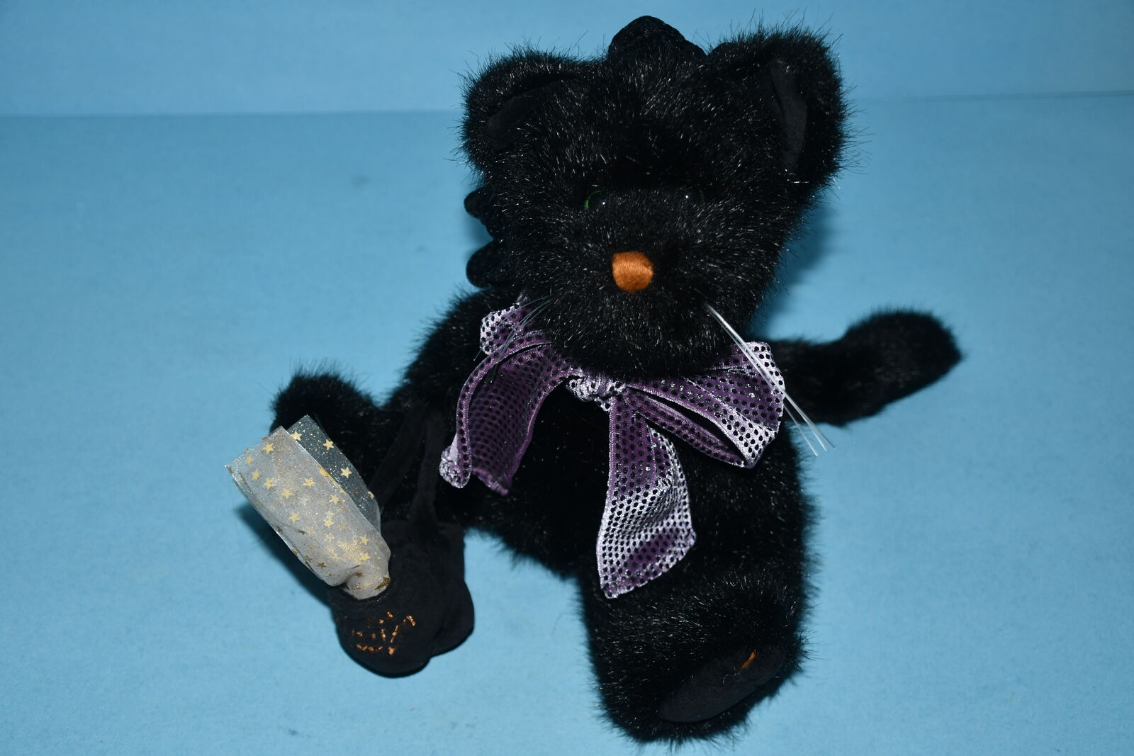 VINTAGE BOYD'S HALLOWEEN "ZELDA Z" STUFFED CAT ~ HEIGHT 11" ~ CLEAN!