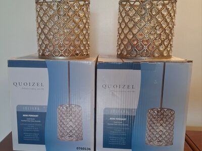Beautiful pair of Quoizel Mini Pendant lights