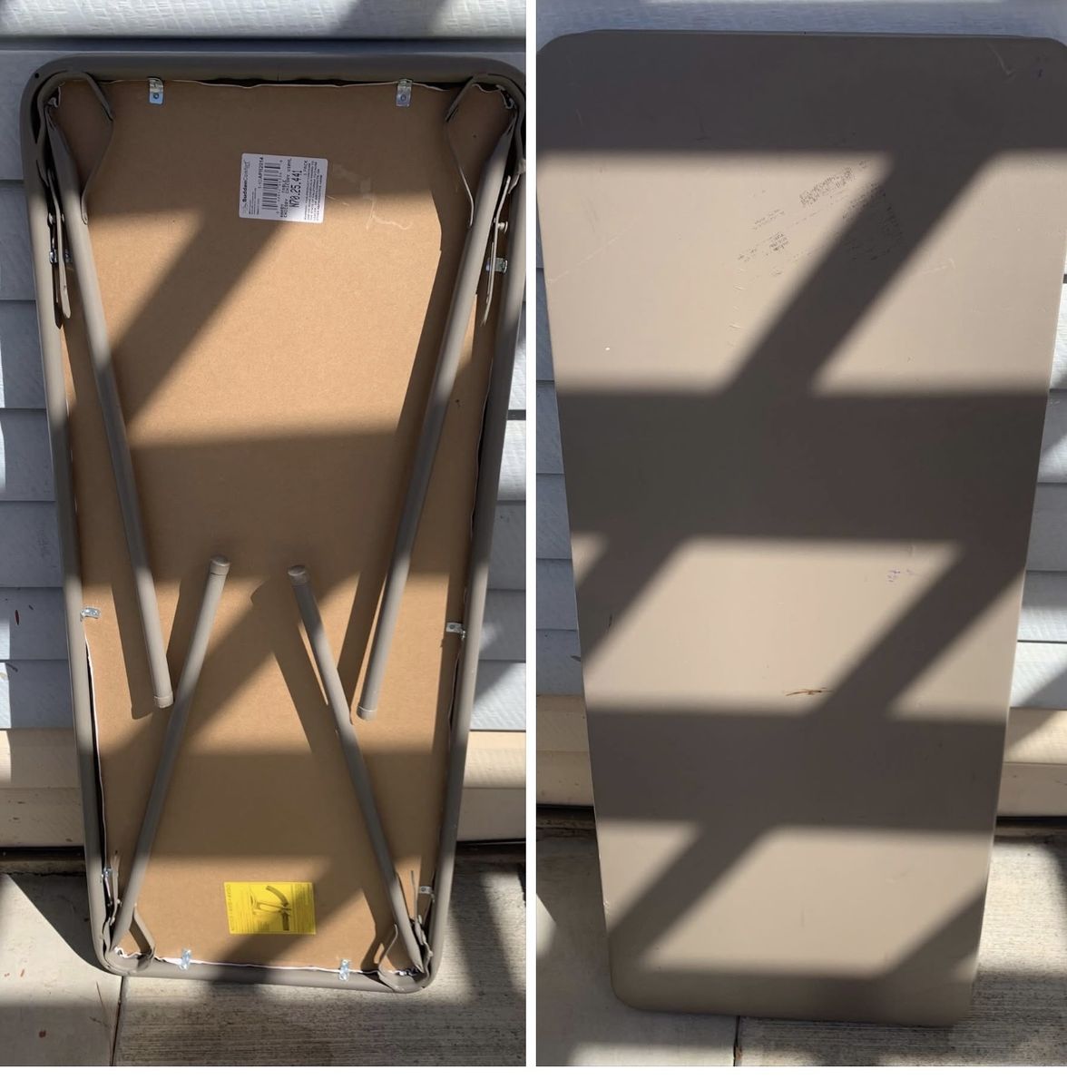 Folding card table 48x20