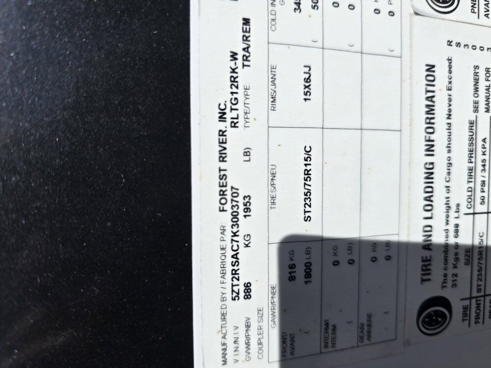 2019 Geo Pro rk-w camper