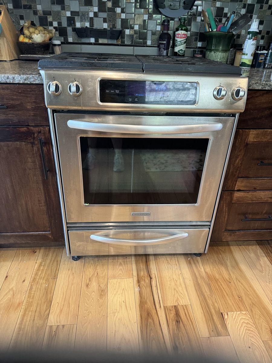 KitchenAid stainless-steel gas range