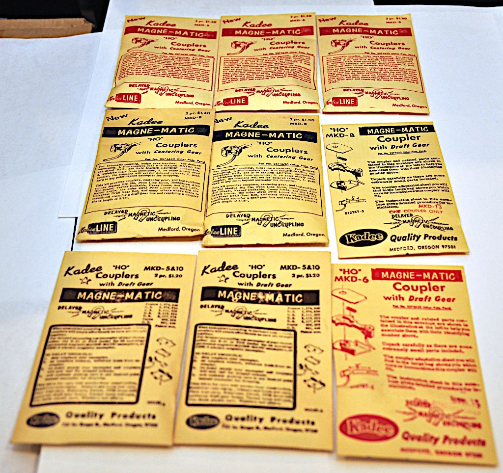 Vintage KaDee HO couplers and magnets