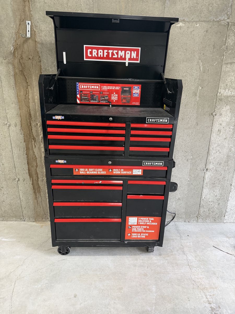 Craftsman 41" 8-Drawer Tool Chest & 7-Drawer Rolling Tool Cabinet